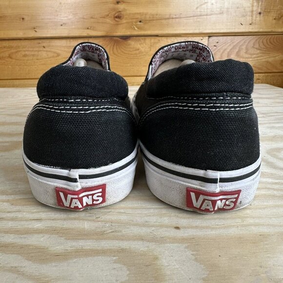 Vans Off The Wall Men’s Size 9 Asher Black Canvas Slip On Loafer Sneakers - Picture 5 of 6